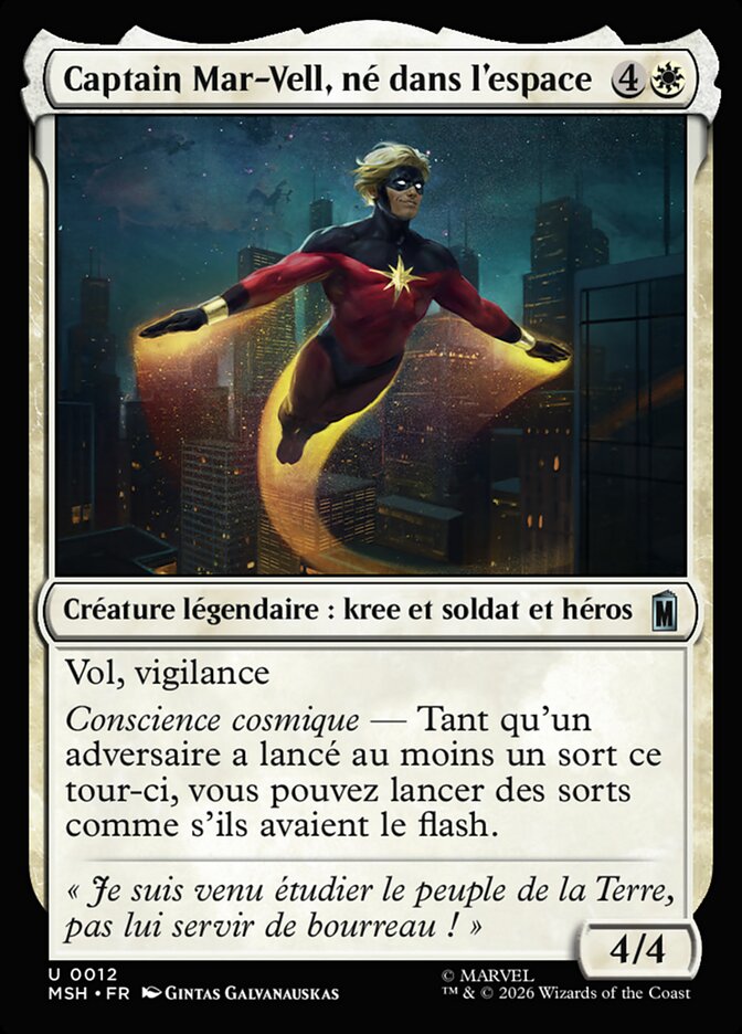 Captain Mar-Vell, né dans l'espace