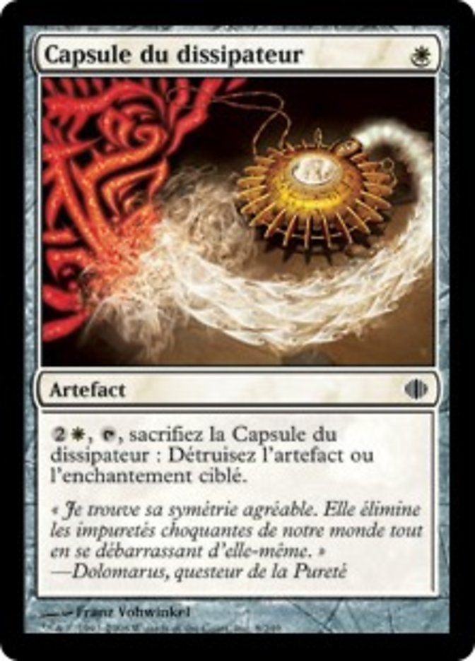 Capsule du dissipateur