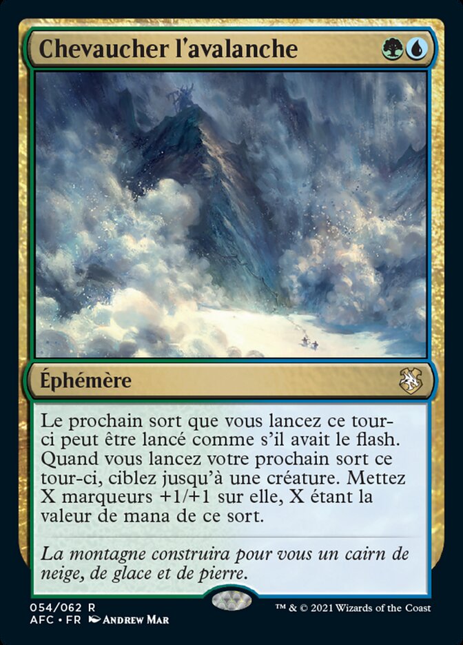 Chevaucher l'avalanche