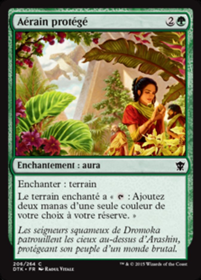 Aérain protégé