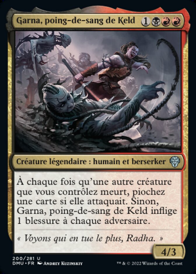 Garna, poing-de-sang de Keld