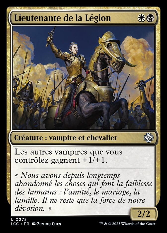 Lieutenante de la Légion