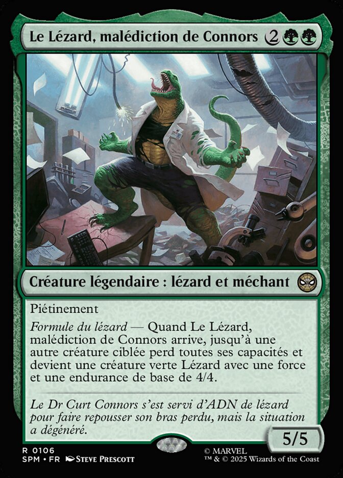Le Lézard, malédiction de Connors