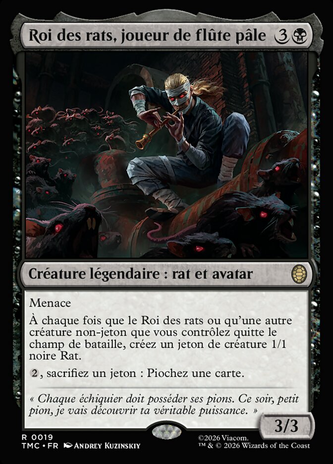 Roi des rats, joueur de flûte pâle