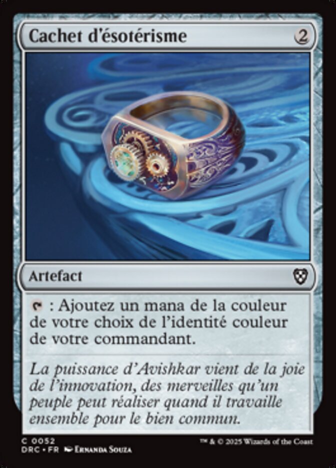 Cachet d'ésotérisme