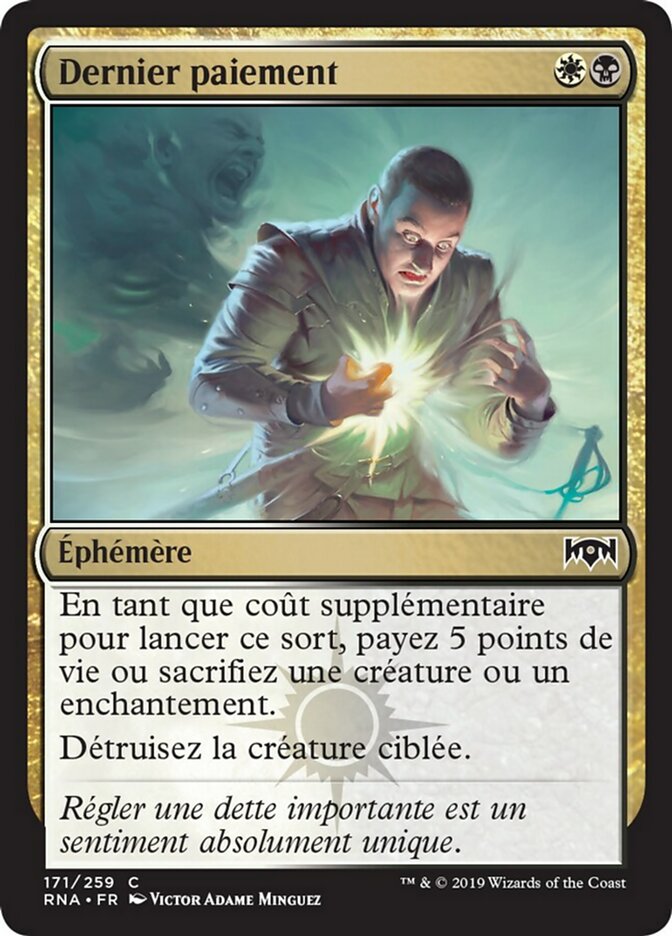Dernier paiement