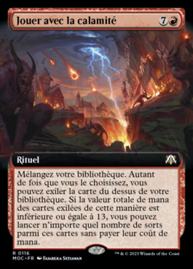 Jouer avec la calamité