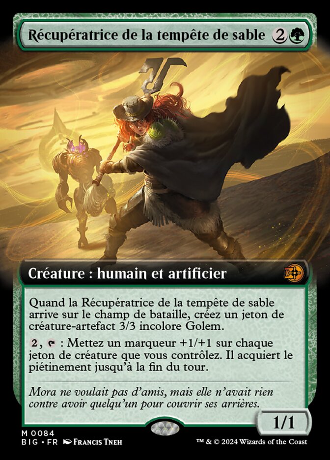 Récupératrice de la tempête de sable