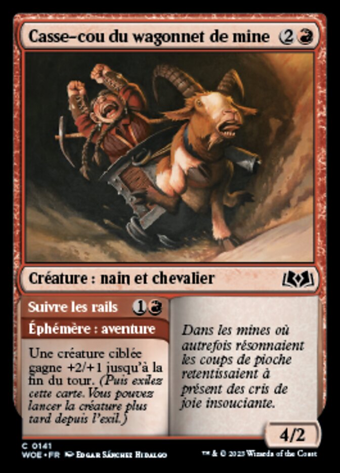 Casse-cou du wagonnet de mine