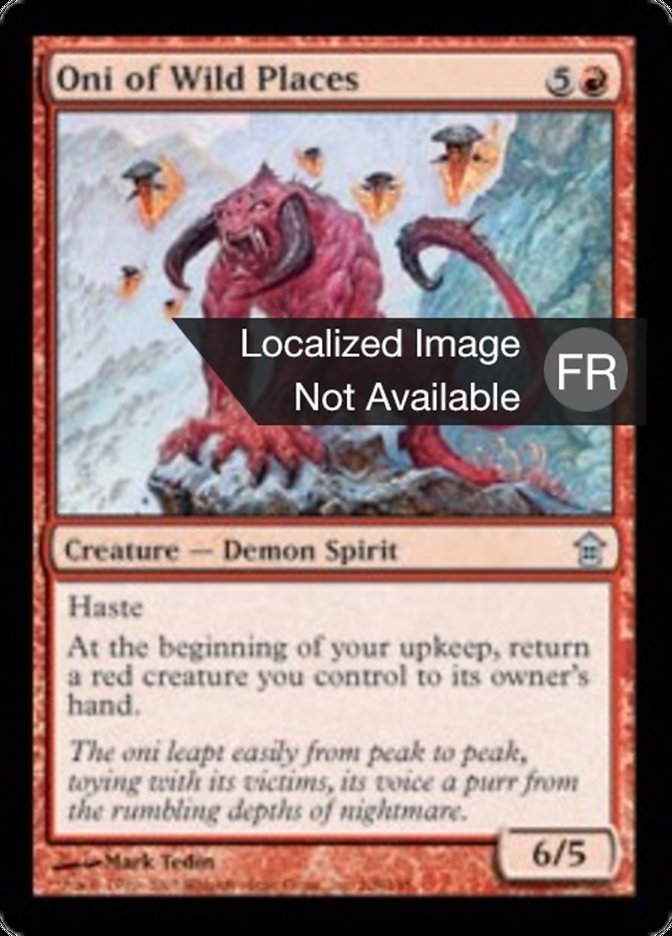 Oni des lieux sauvages