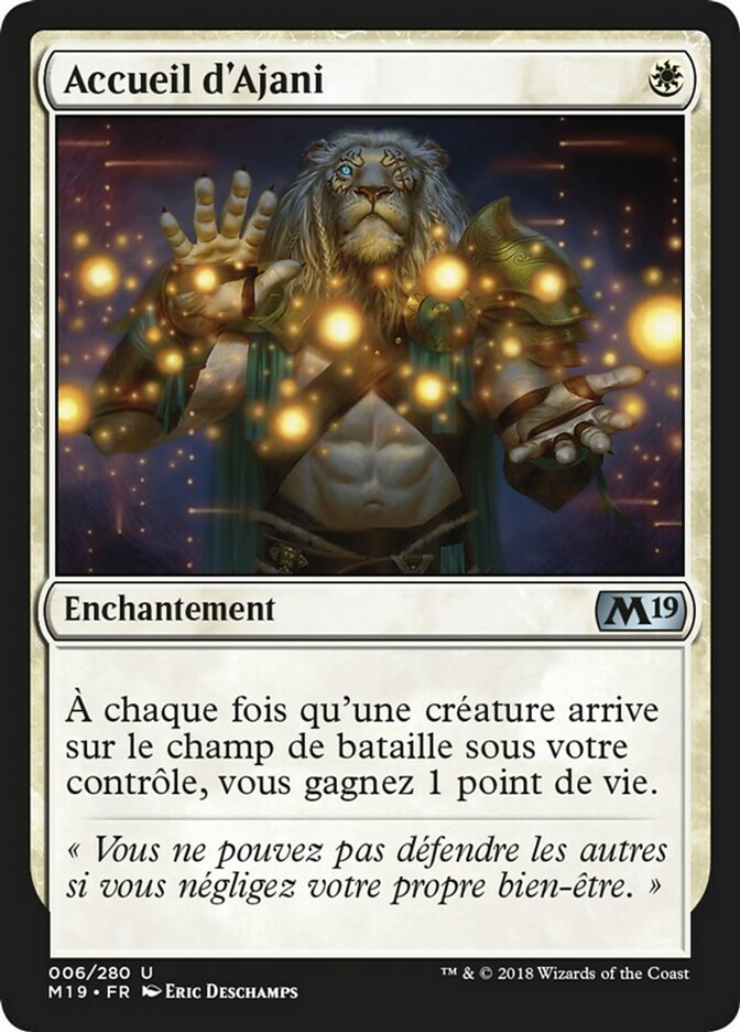 Accueil d'Ajani