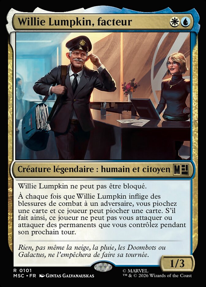 Willie Lumpkin, facteur