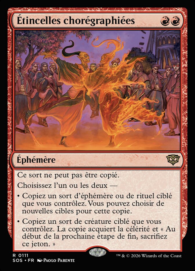 Étincelles chorégraphiées
