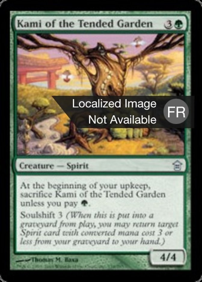 Kami du jardin entretenu