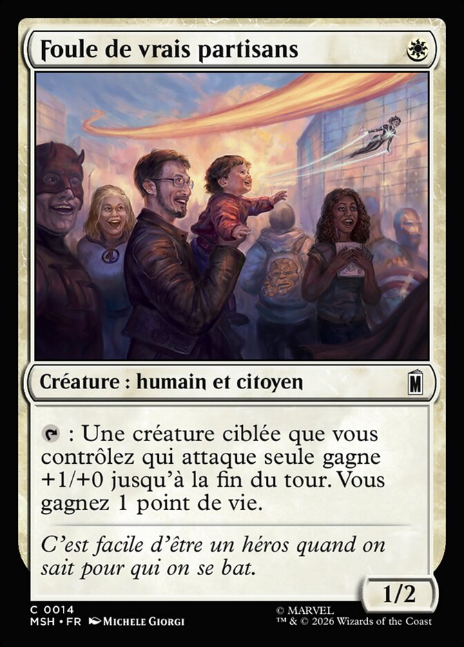 Foule de vrais partisans