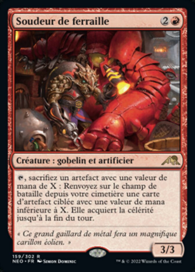 Soudeur de ferraille