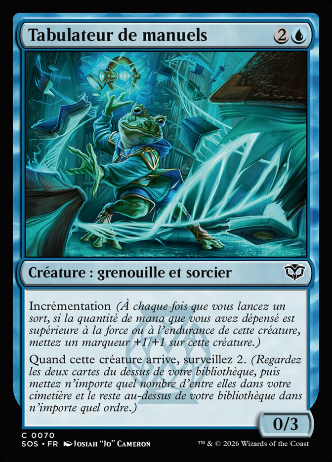 Tabulateur de manuels
