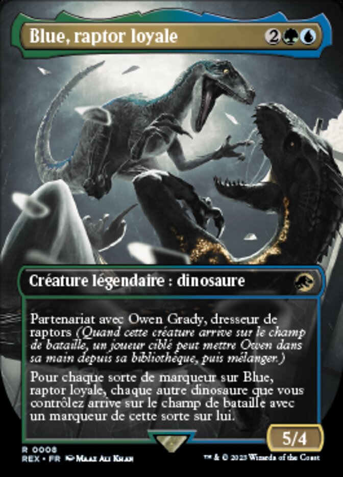 Blue, raptor loyale