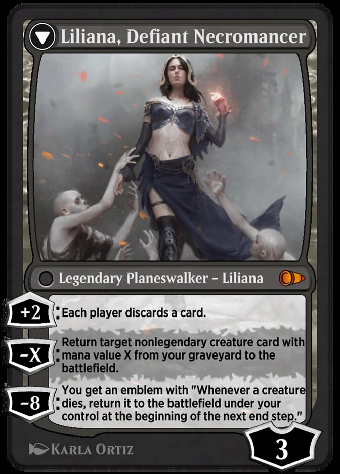 Liliana, Heretical Healer // Liliana, Defiant Necromancer