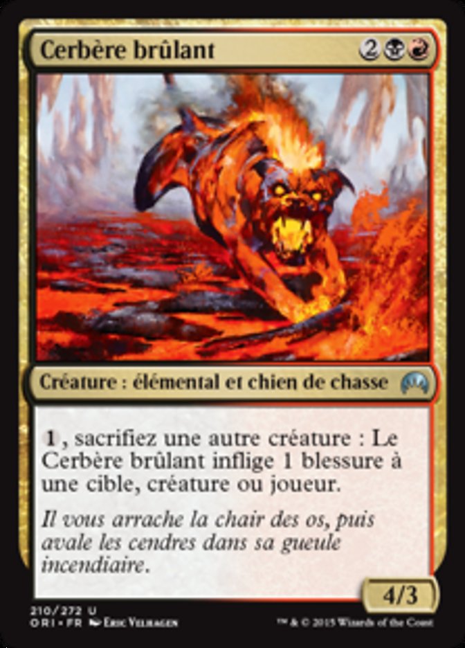 Cerbère brûlant