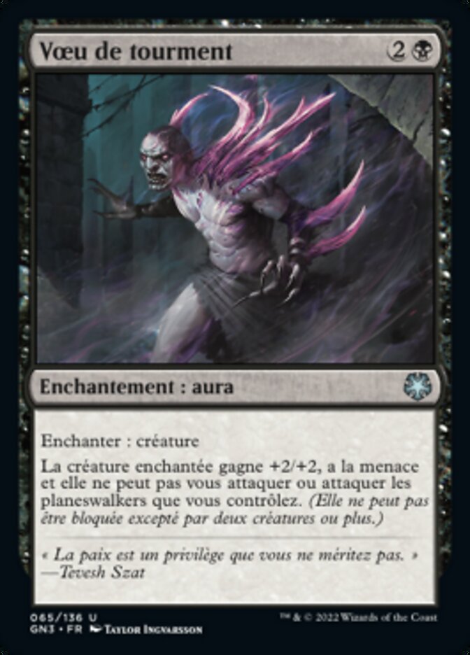 Vœu de tourment