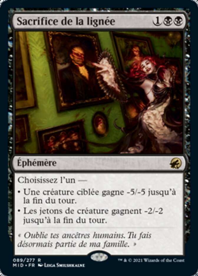 Sacrifice de la lignée