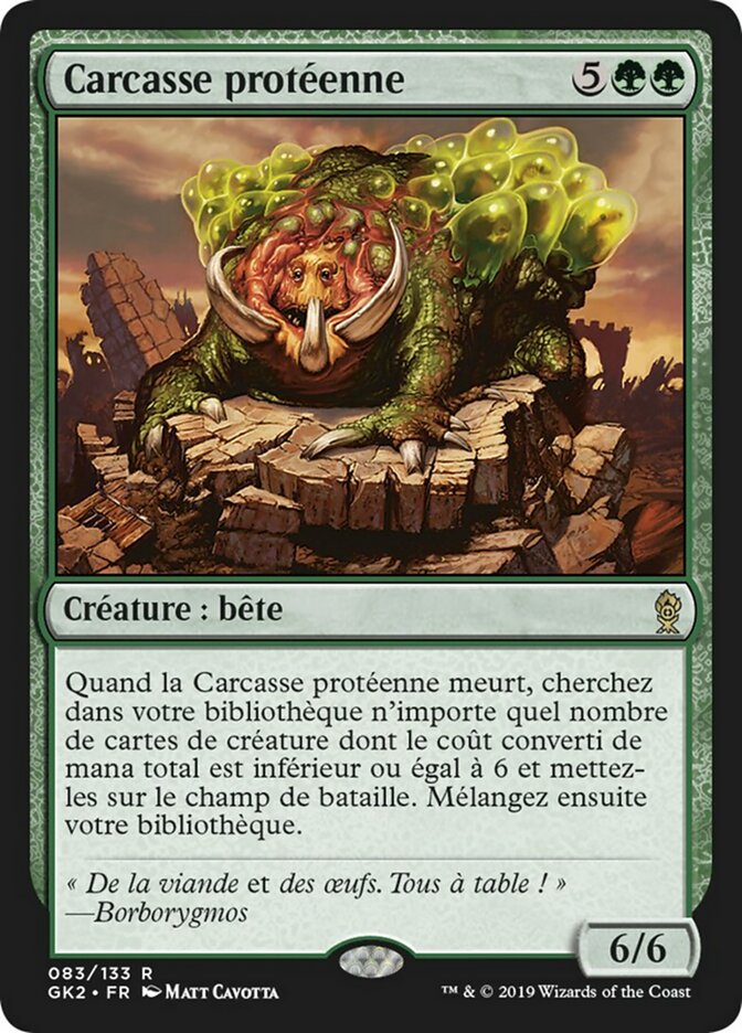 Carcasse protéenne