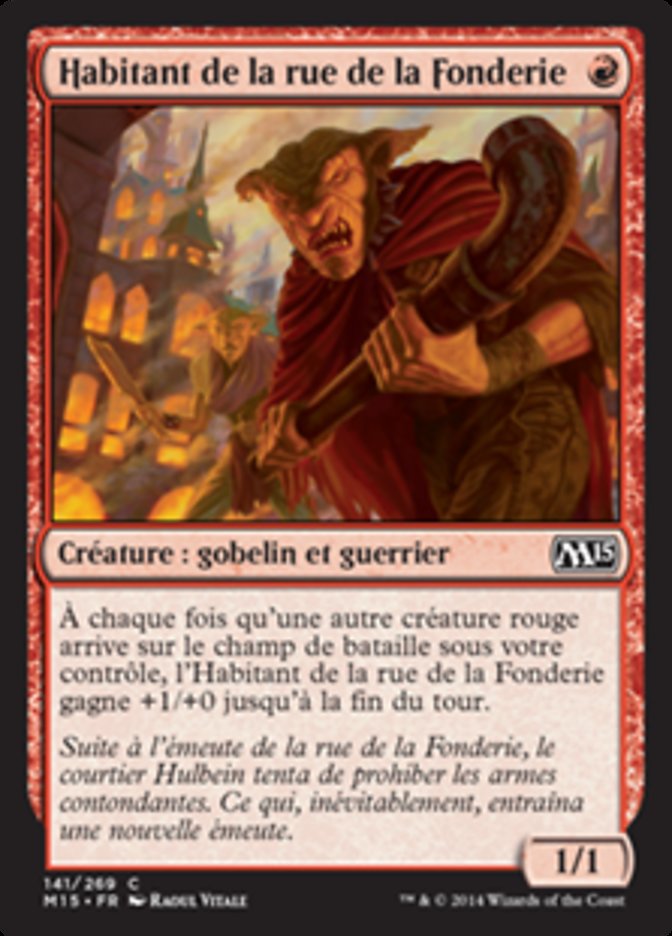 Habitant de la rue de la Fonderie