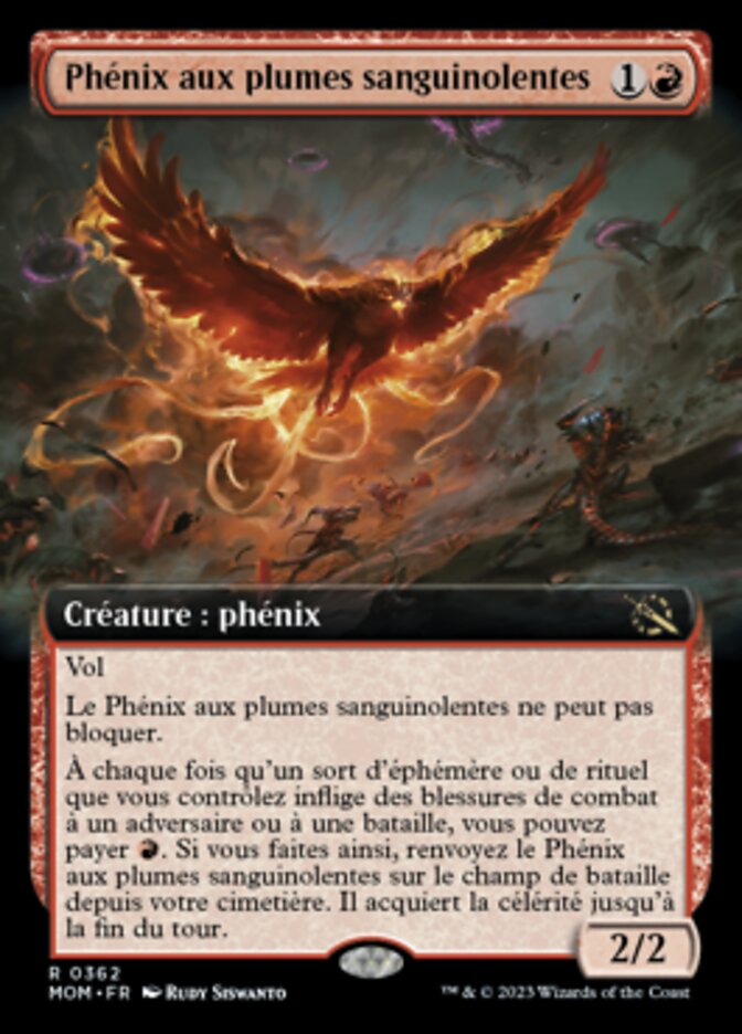 Phénix aux plumes sanguinolentes