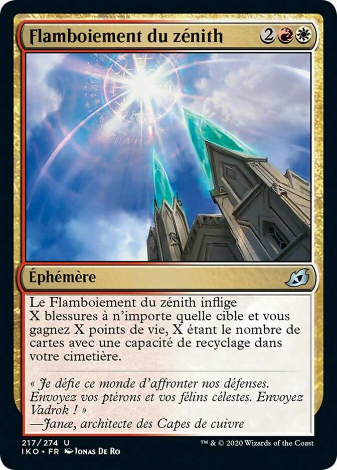 Flamboiement du zénith