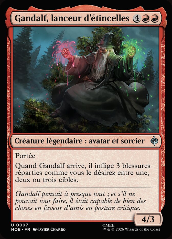 Gandalf, lanceur d'étincelles