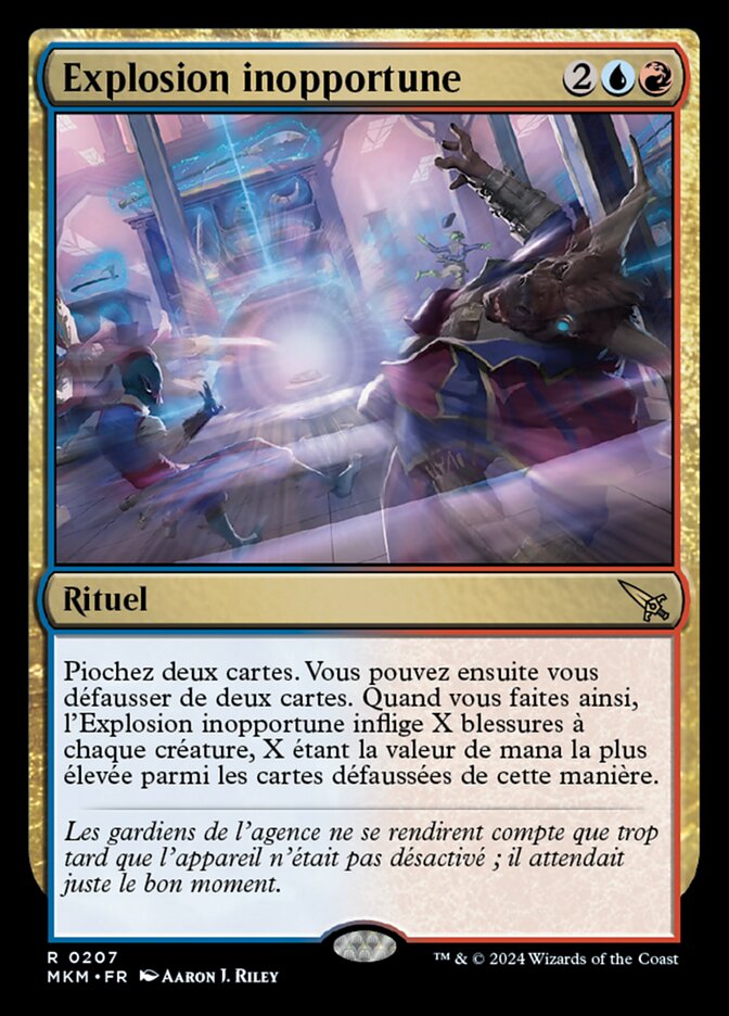 Explosion inopportune