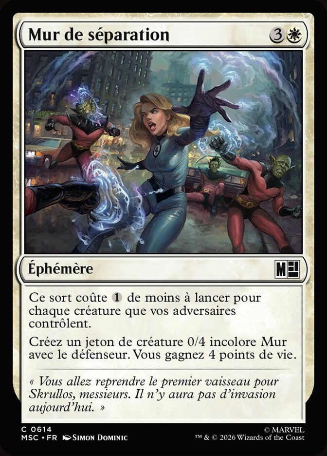 Mur de séparation