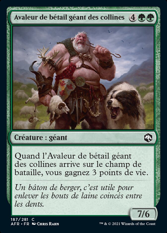 Avaleur de bétail géant des collines