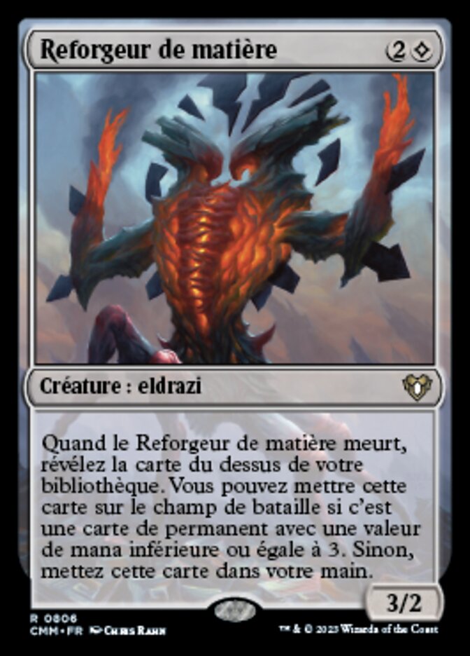 Reforgeur de matière