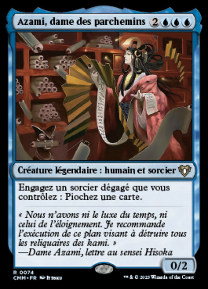 Azami, dame des parchemins