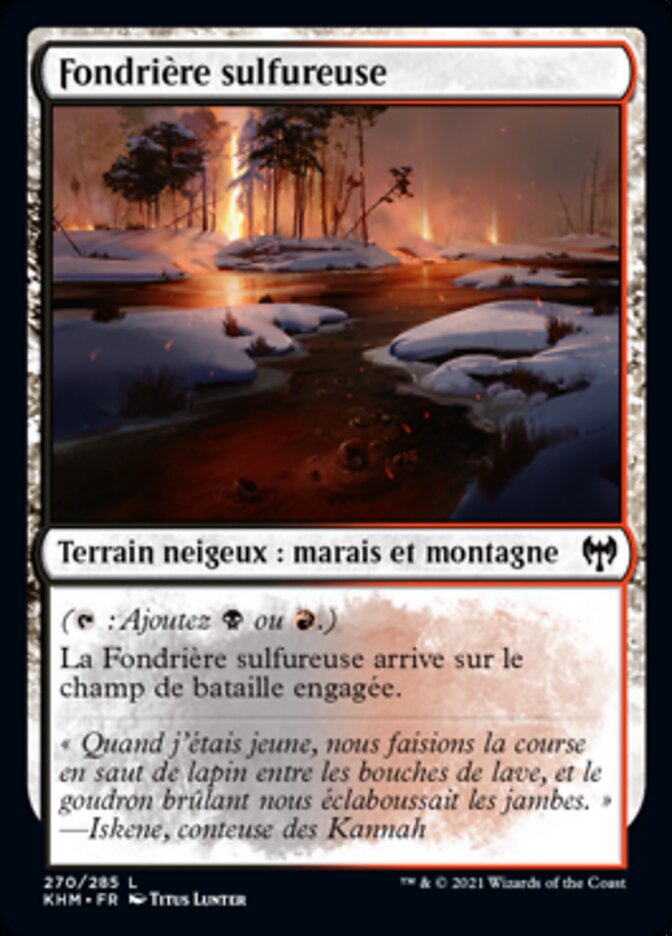 Fondrière sulfureuse