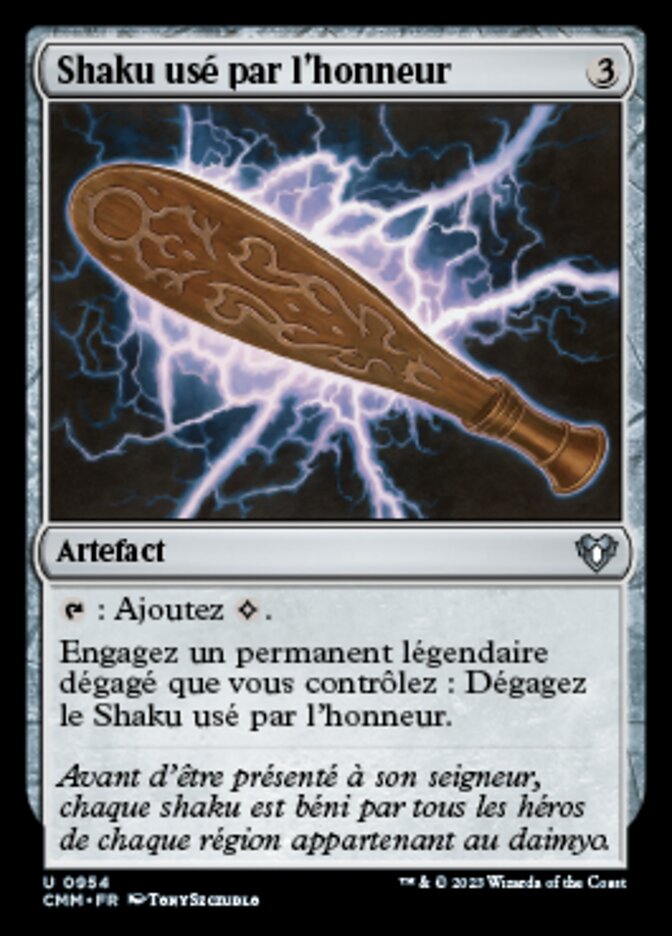 Shaku usé par l'honneur
