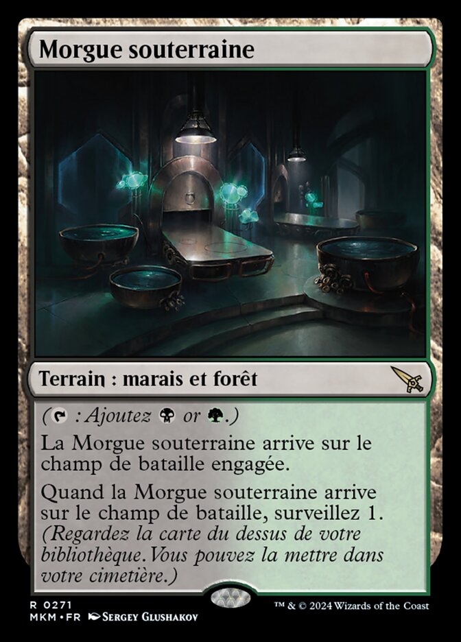 Morgue souterraine