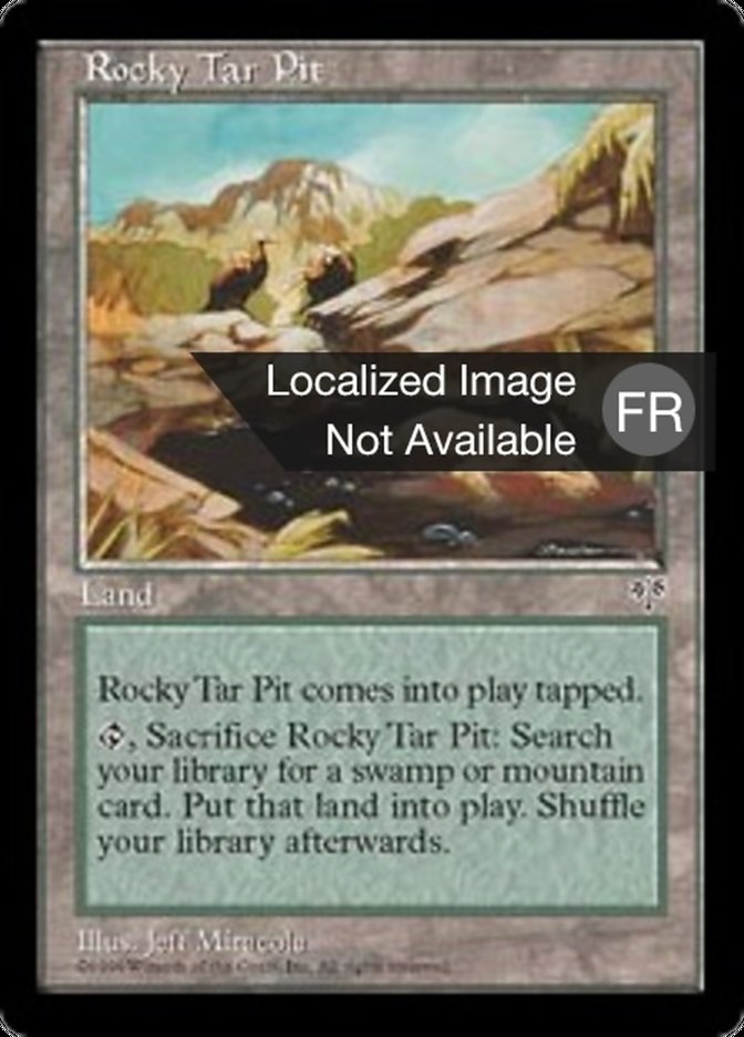 Fosse d'huile de roche