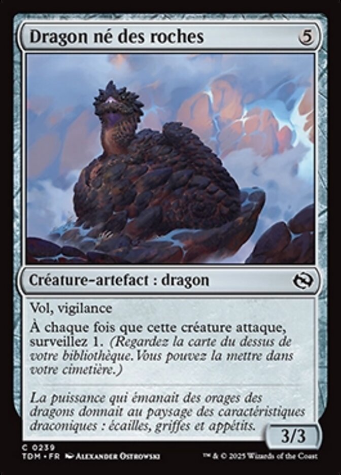 Dragon né des roches