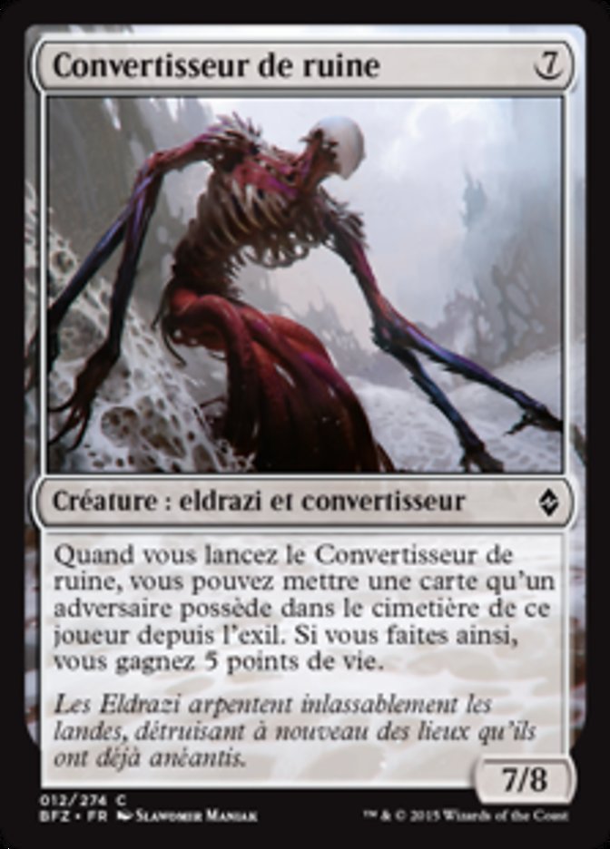 Convertisseur de ruine