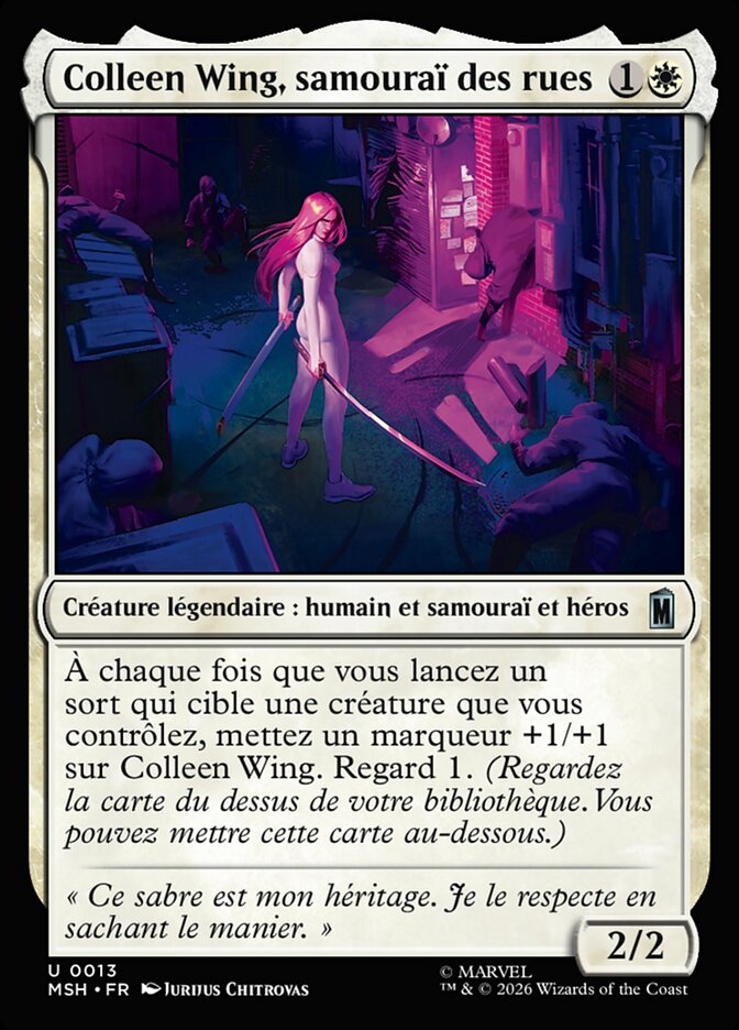 Colleen Wing, samouraï des rues
