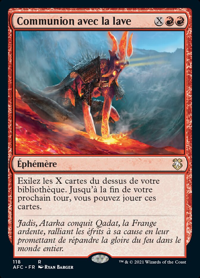 Communion avec la lave