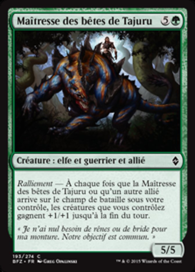Maîtresse des bêtes de Tajuru