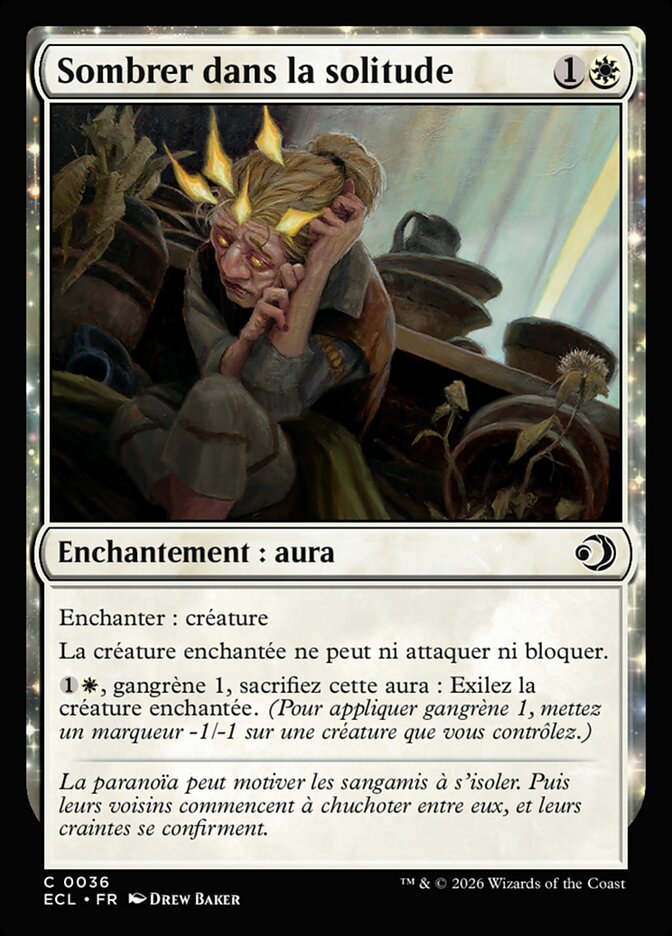 Sombrer dans la solitude