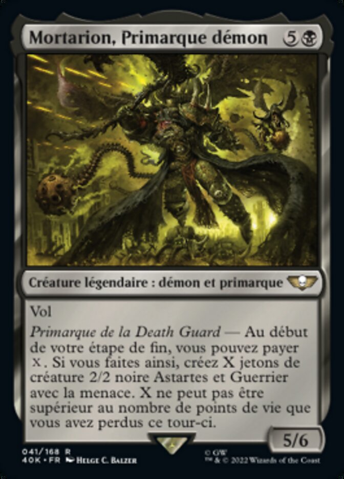 Mortarion, Primarque démon