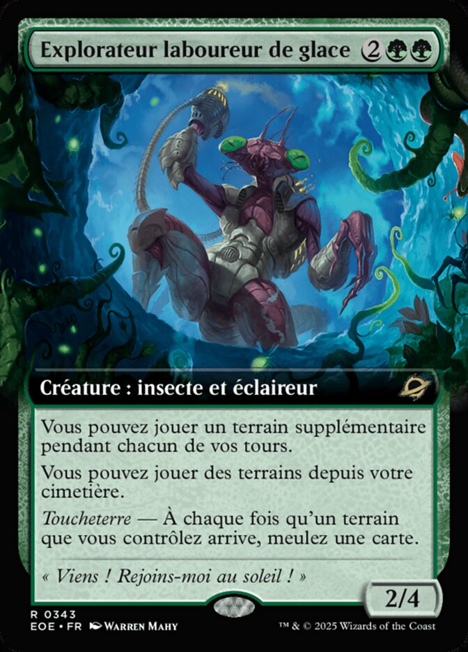 Explorateur laboureur de glace