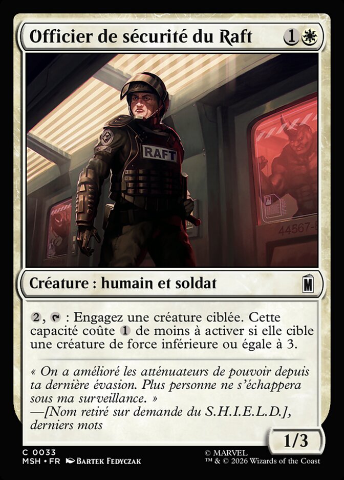 Officier de sécurité du Raft
