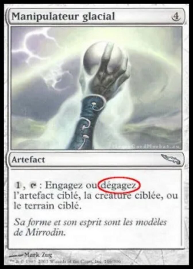 Manipulateur glacial